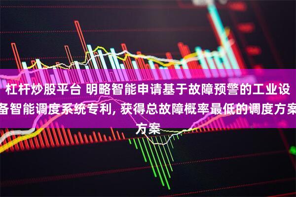 杠杆炒股平台 明略智能申请基于故障预警的工业设备智能调度系统专利, 获得总故障概率最低的调度方案